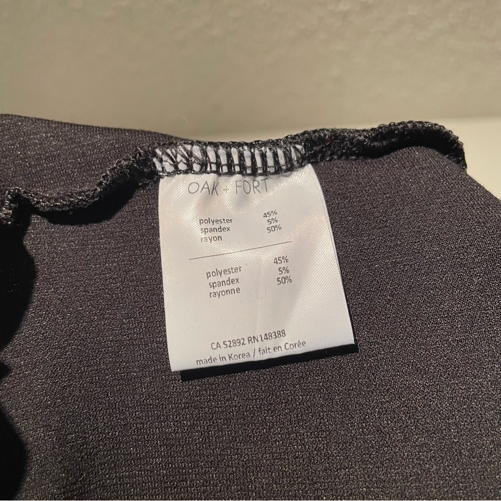 Oak + Fort Black Pants with side slit - Picture 5 of 6